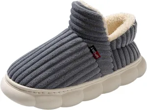 Cathalem House Slippers for Women Platform Mini Boots Ankle Boots Anti-Slip Slippers Suede Fleece-Lined Indoor and Outdoor