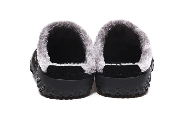 Diamond Stitched Thick-Sole Men's Slippers