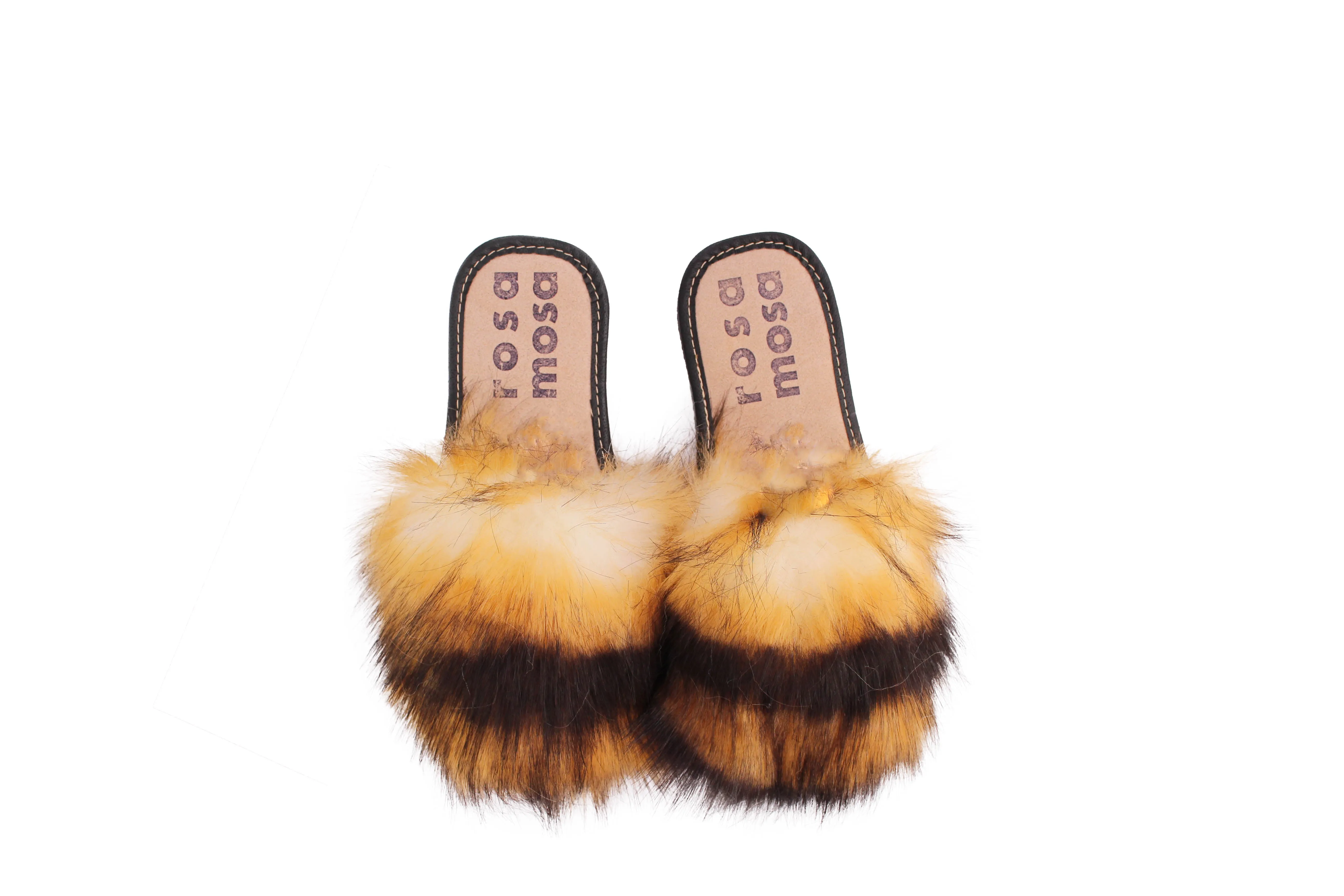 Faux Fur Slippers   Foxy