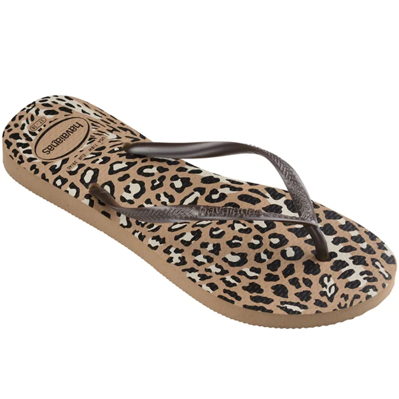 Havaianas Womens Slim Animals Print Flip Flops