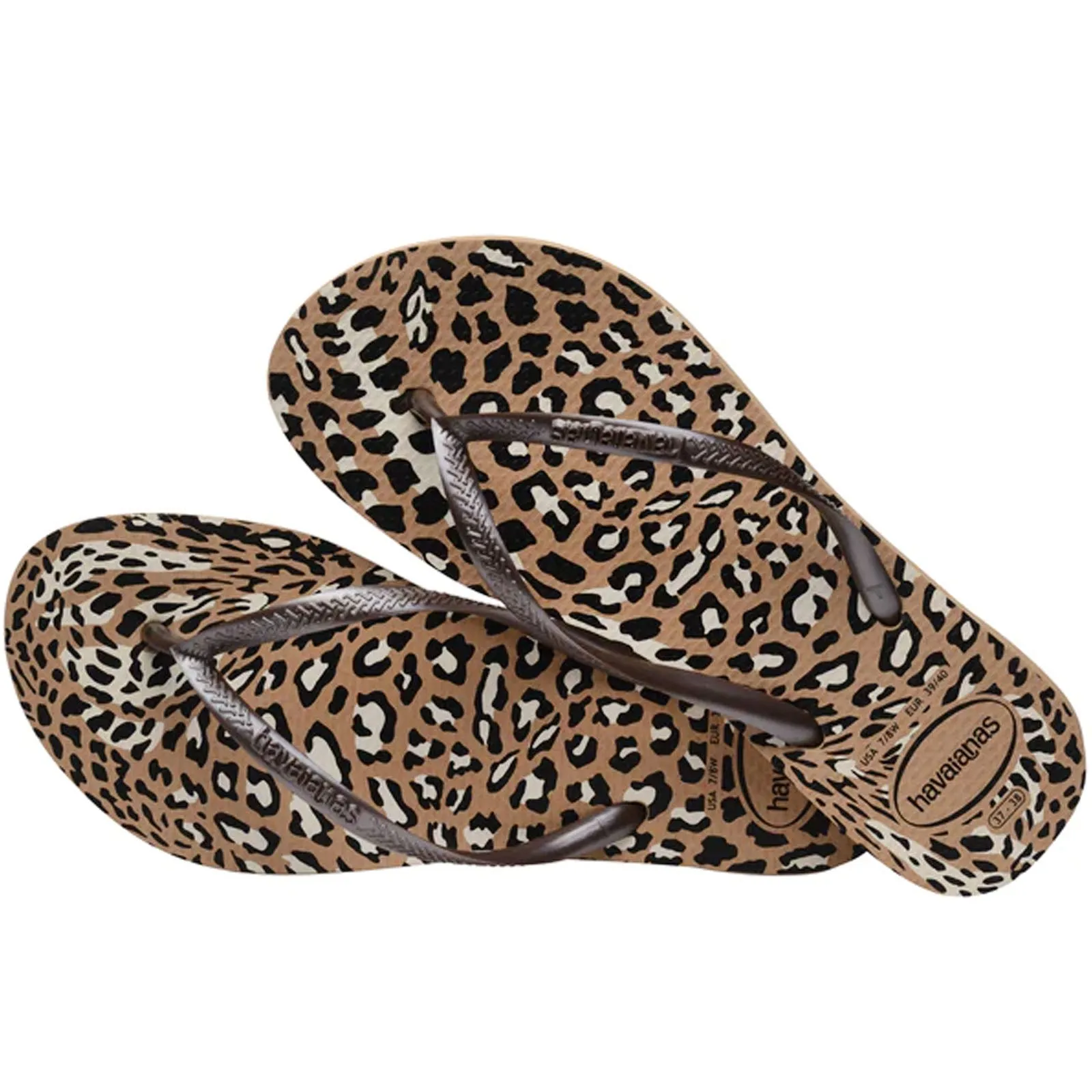 Havaianas Womens Slim Animals Print Flip Flops