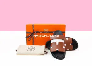 Hermes Men's Gold Chypre Sandal 42