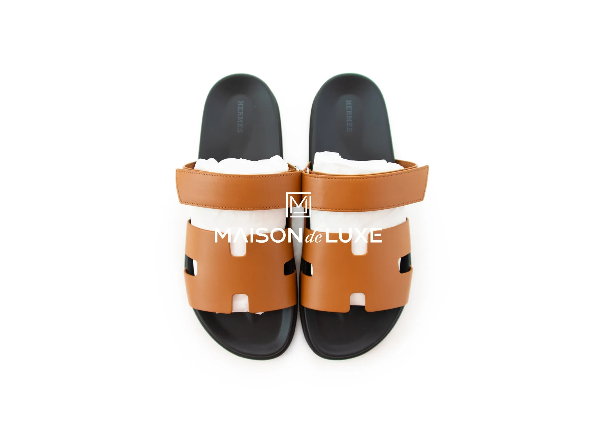 Hermes Men's Naturel Chypre Sandal 45