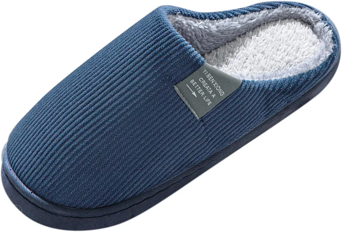 Indoor Non-Slip Memory Foam Slippers for Women Cozy Couple Durable Shoes Cute Slide Wide Warm Plush Slippers Furry