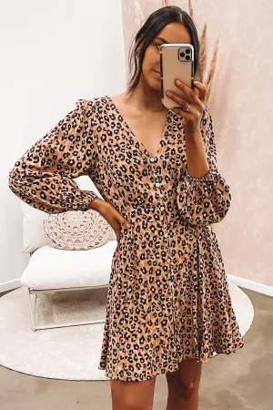 Kohan Mini Dress Multi Leopard