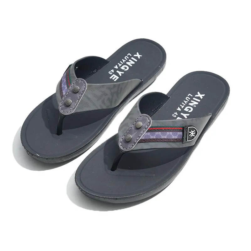 Men's Casual Non-slip Beach Slippers 63591048YM