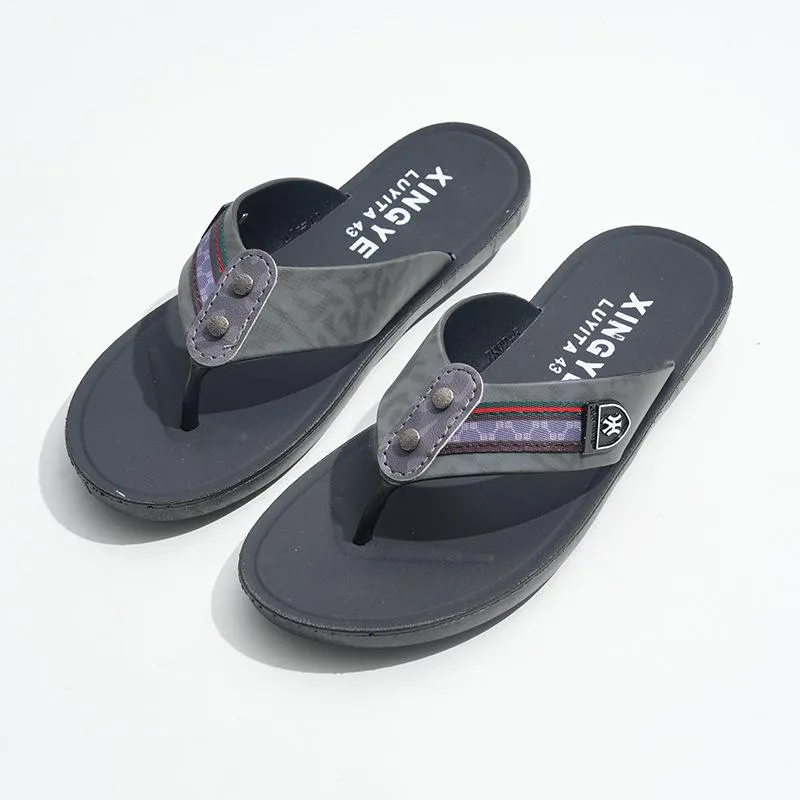 Men's Casual Non-slip Beach Slippers 63591048YM