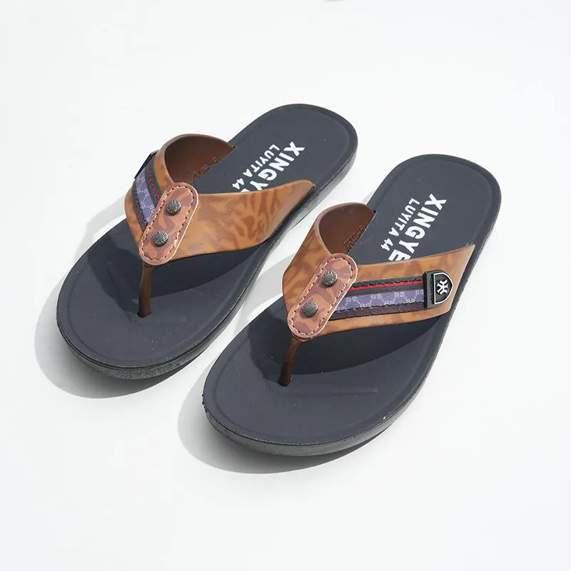 Men's Casual Non-slip Beach Slippers 63591048YM
