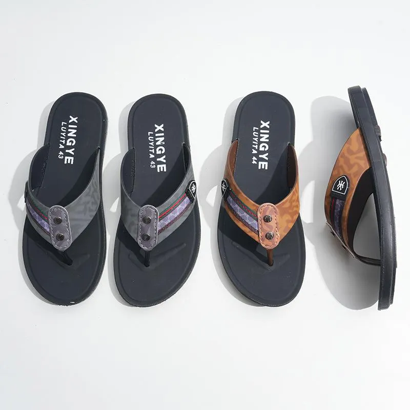 Men's Casual Non-slip Beach Slippers 63591048YM