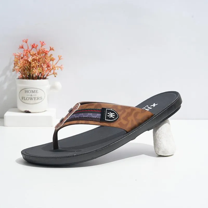 Men's Casual Non-slip Beach Slippers 63591048YM