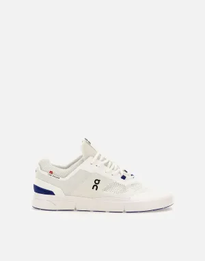 Men's White and Blue Sneakers