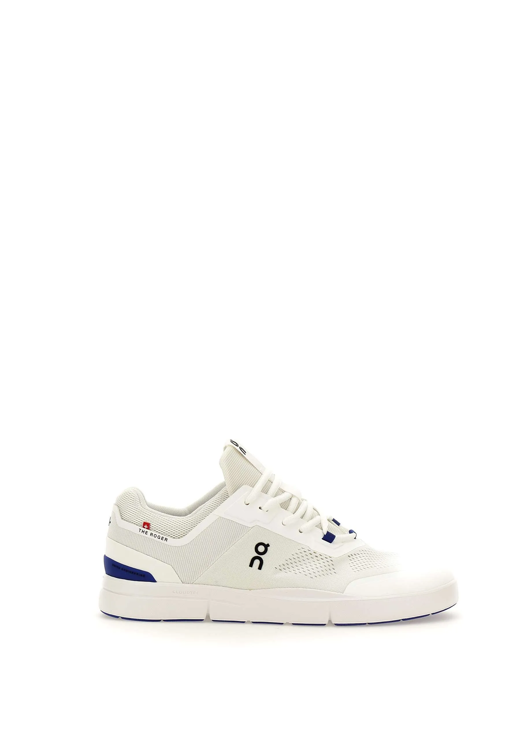Men's White and Blue Sneakers