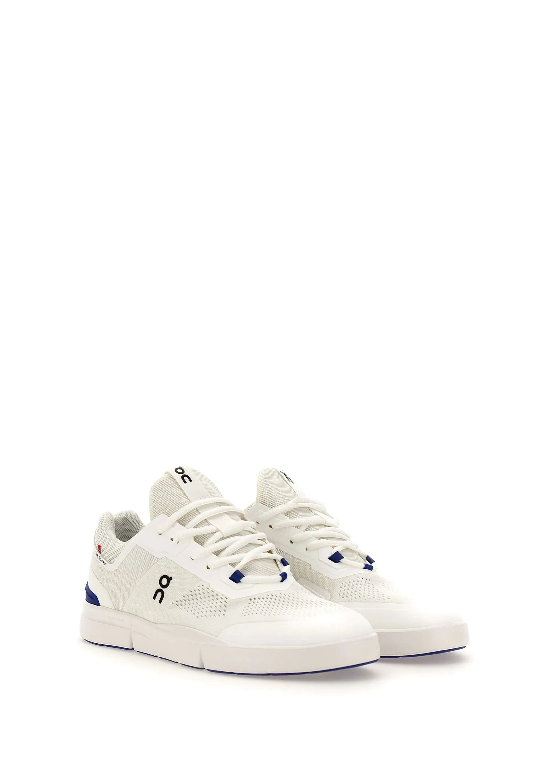 Men's White and Blue Sneakers