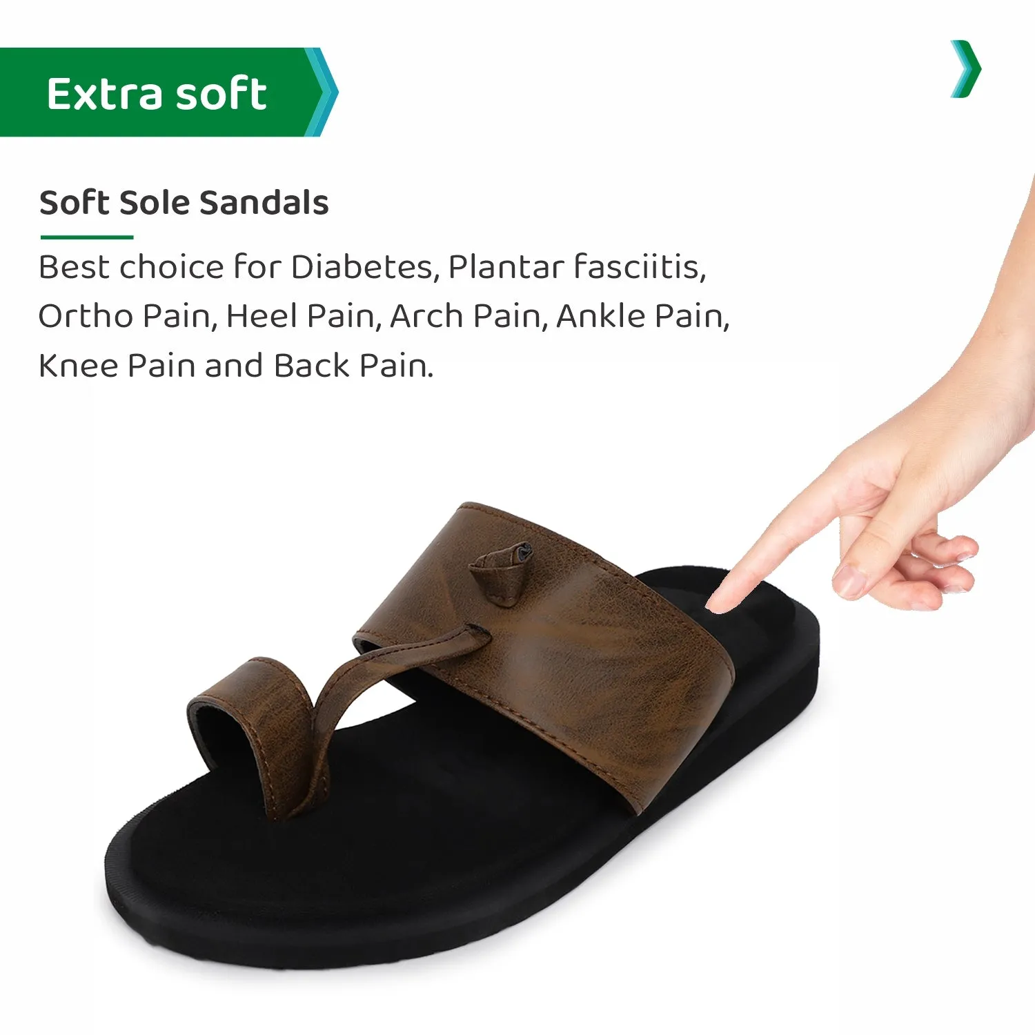 ORTHO JOY Extra Soft Doctor Ortho Slippers for men.