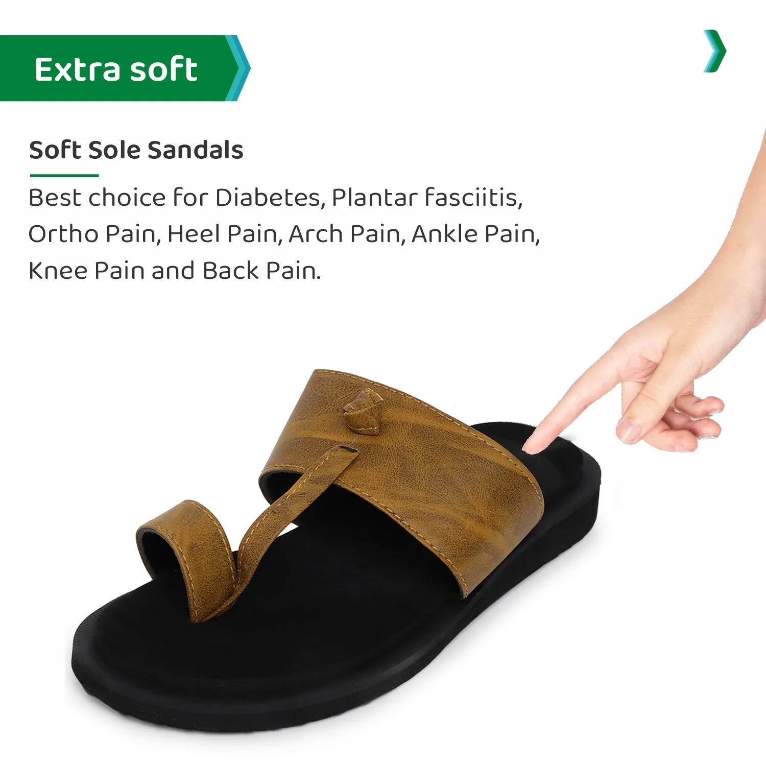 ORTHO JOY Extra Soft Doctor Ortho Slippers for men.