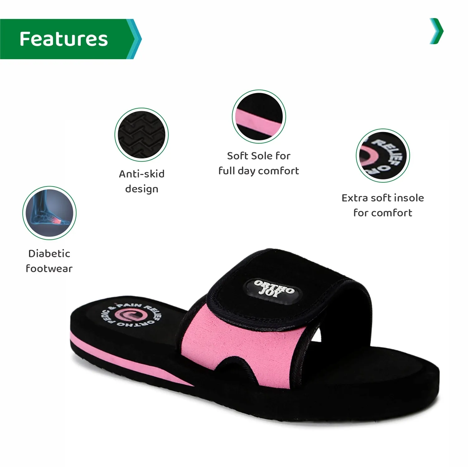 ORTHO JOY Fancy doctor Ortho Slipper for women