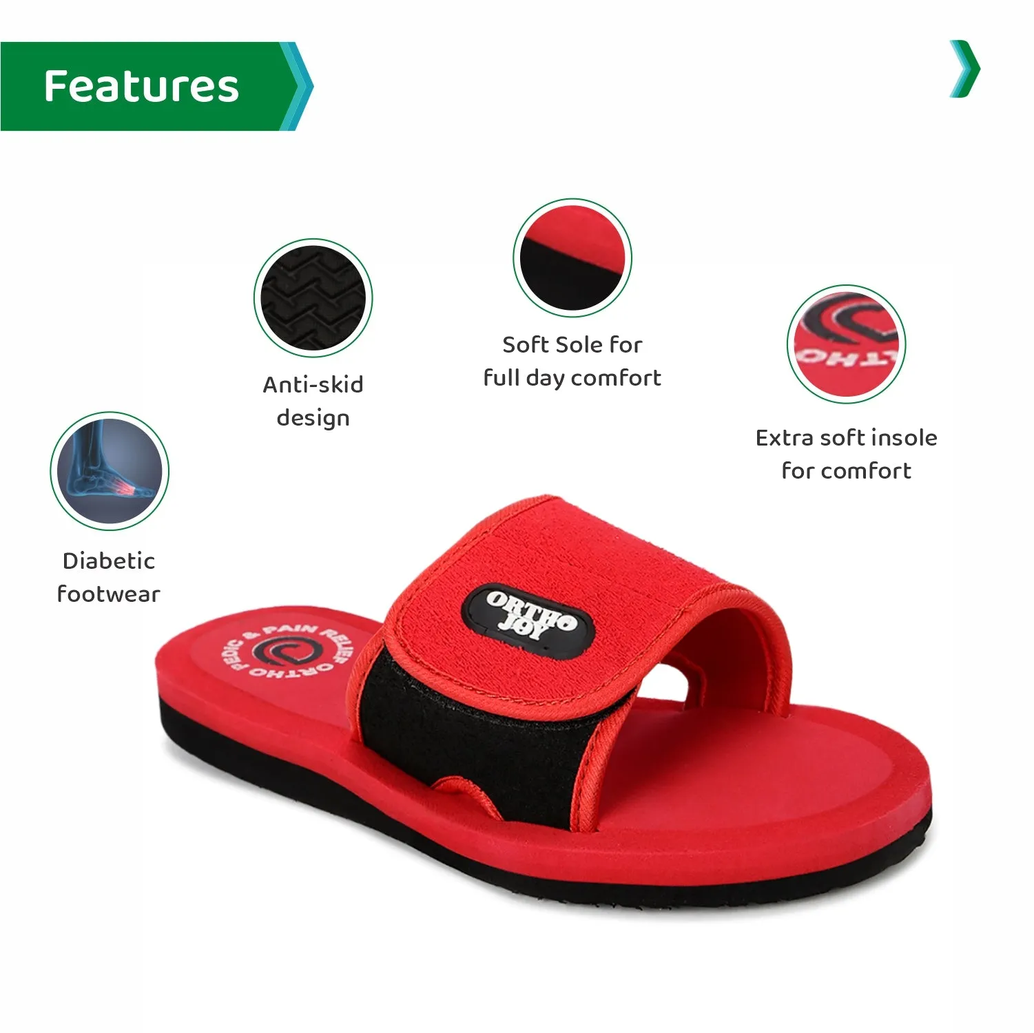 ORTHO JOY Fancy doctor Ortho Slipper for women