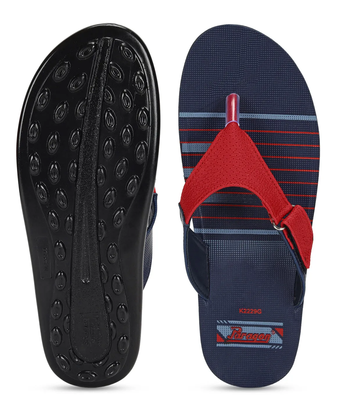 Paragon PUK2229G Men Stylish Lightweight Flipflops | Comfortable with Anti skid soles | Casual & Trendy Slippers | Indoor & Outdoor