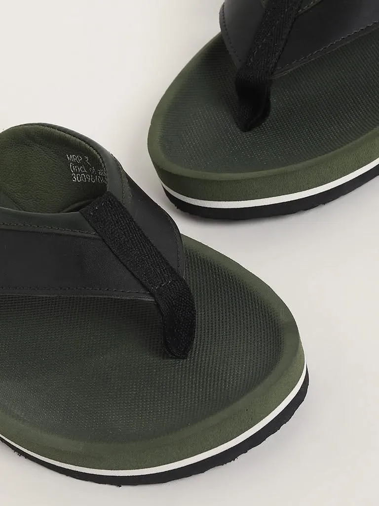 SOLEPLAY Solid Green Flip-Flop