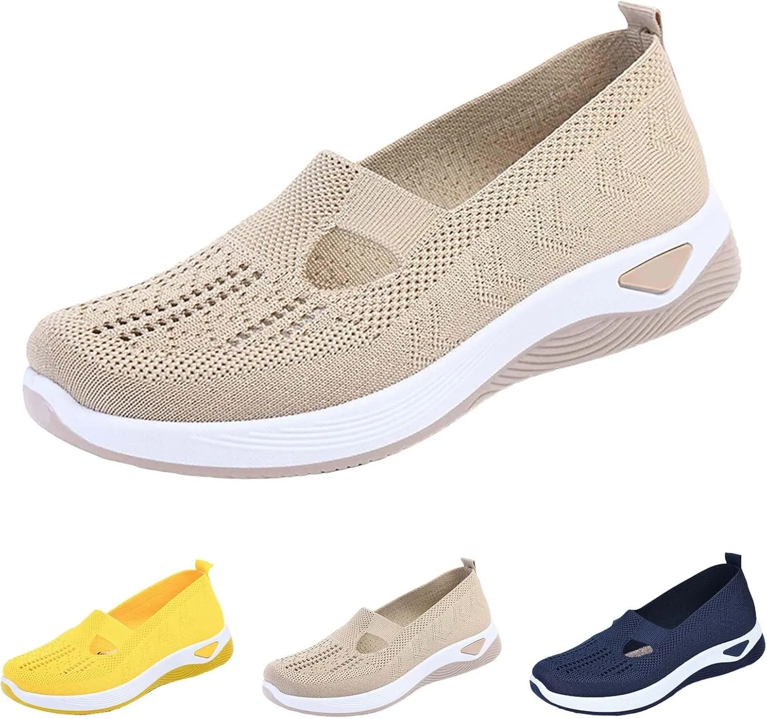 Women's Woven Orthopedic Breathable Soft Shoes Mens Tennis Shoes High Top Casual Tennis Shoes Fashion Sneakers 2025 Tennis Shoe Loafers Casual Slip On