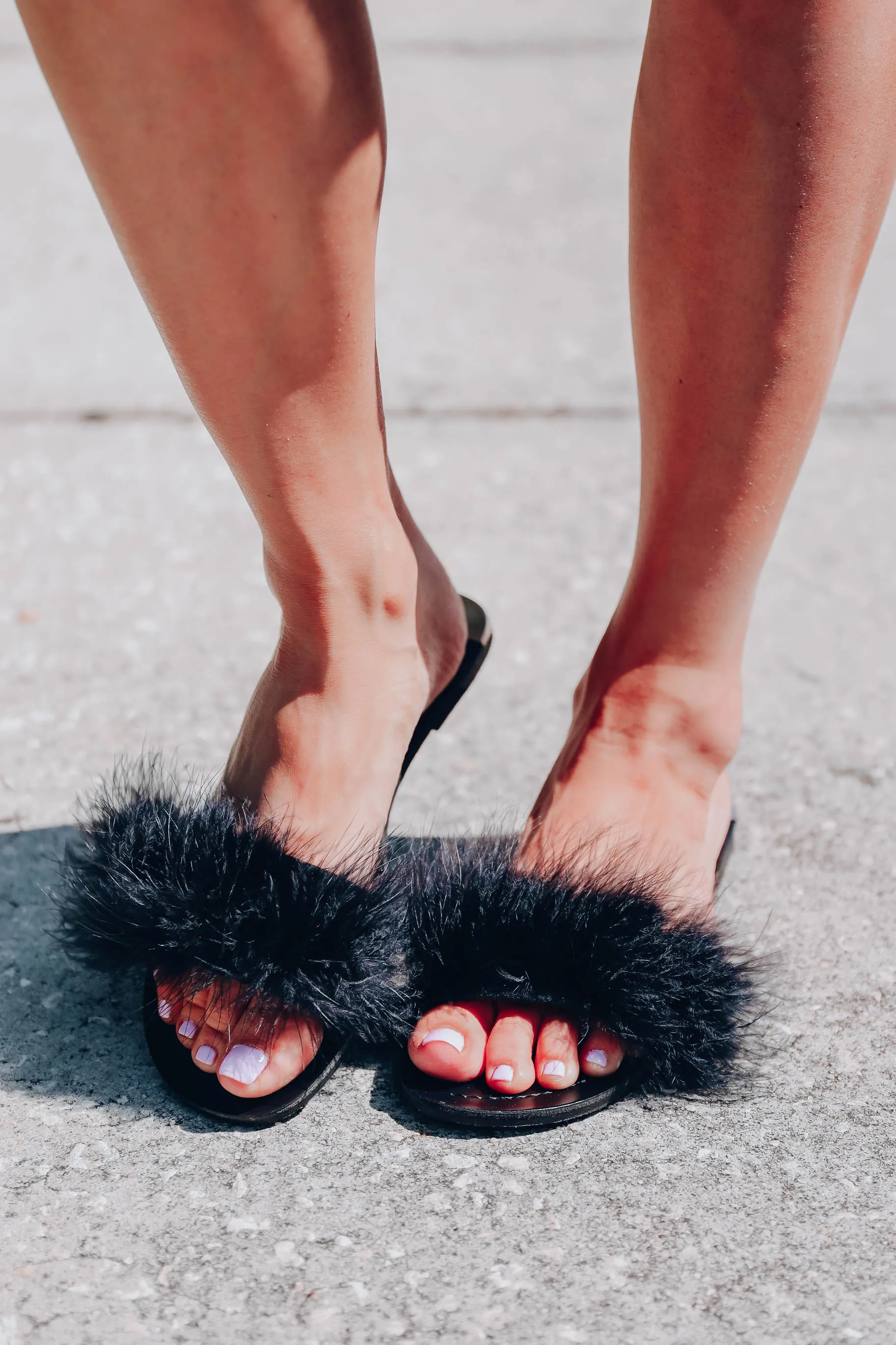 Zoey Slide Sandals by Chinese Laundry - Black